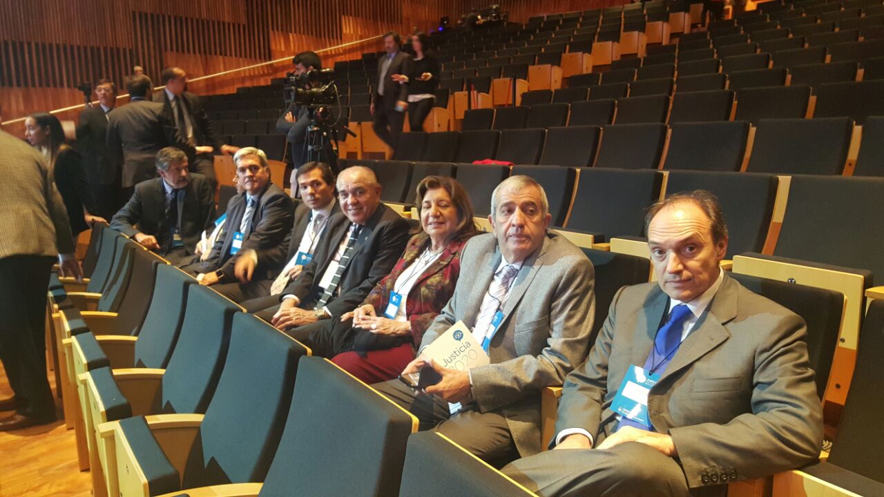 Momentos antes de la presentación
