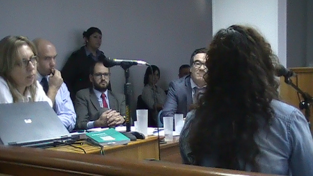 Depone ante jueces y las partes una de las testigas