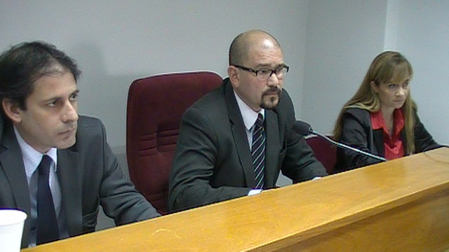 Los jueces Barrios y Servent, integrantes del tribunal