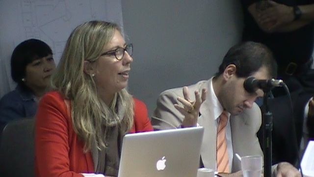 La fiscal general María Tolomei en su alegato