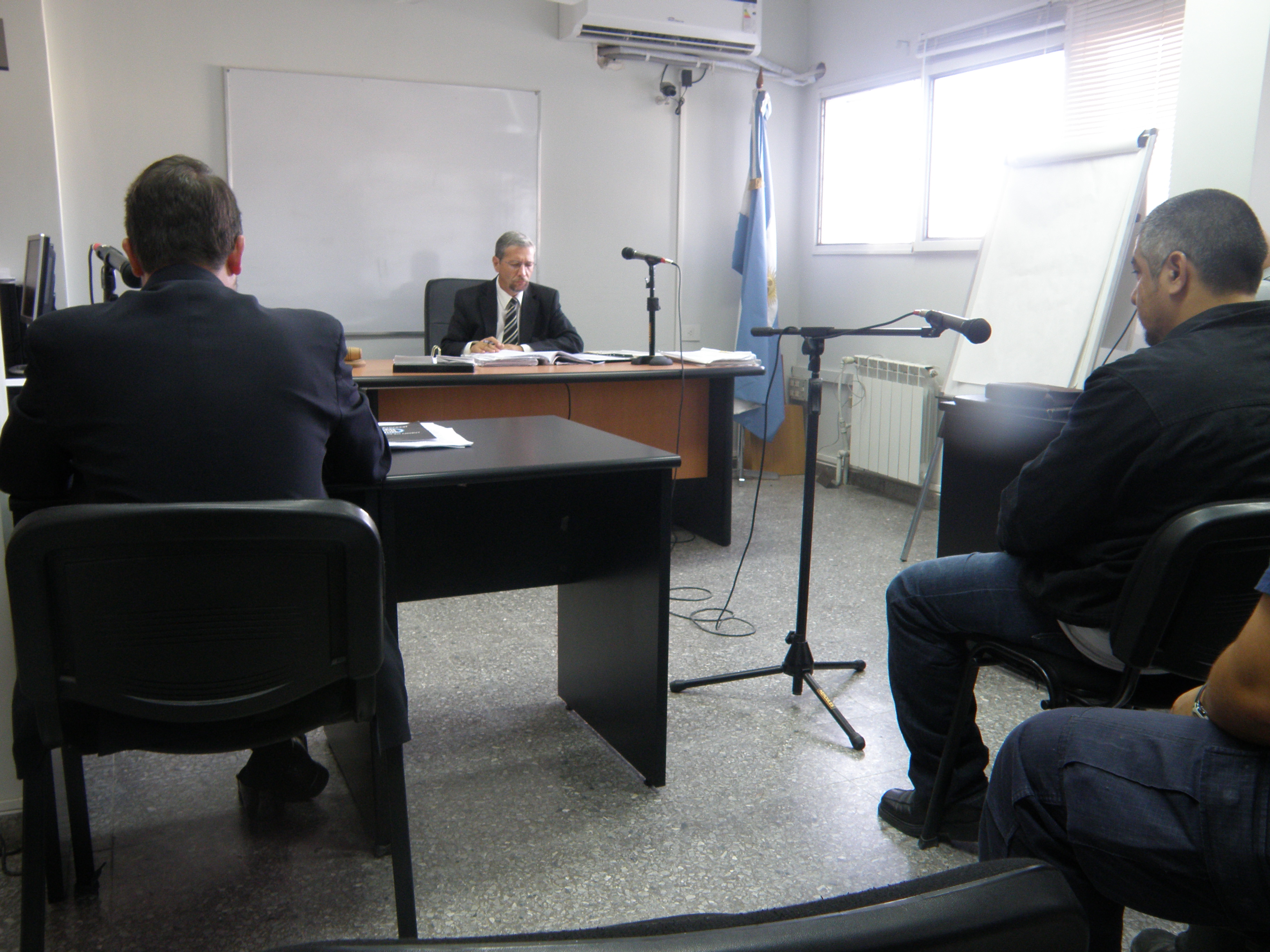Aspecto general de la audiencia preliminar
