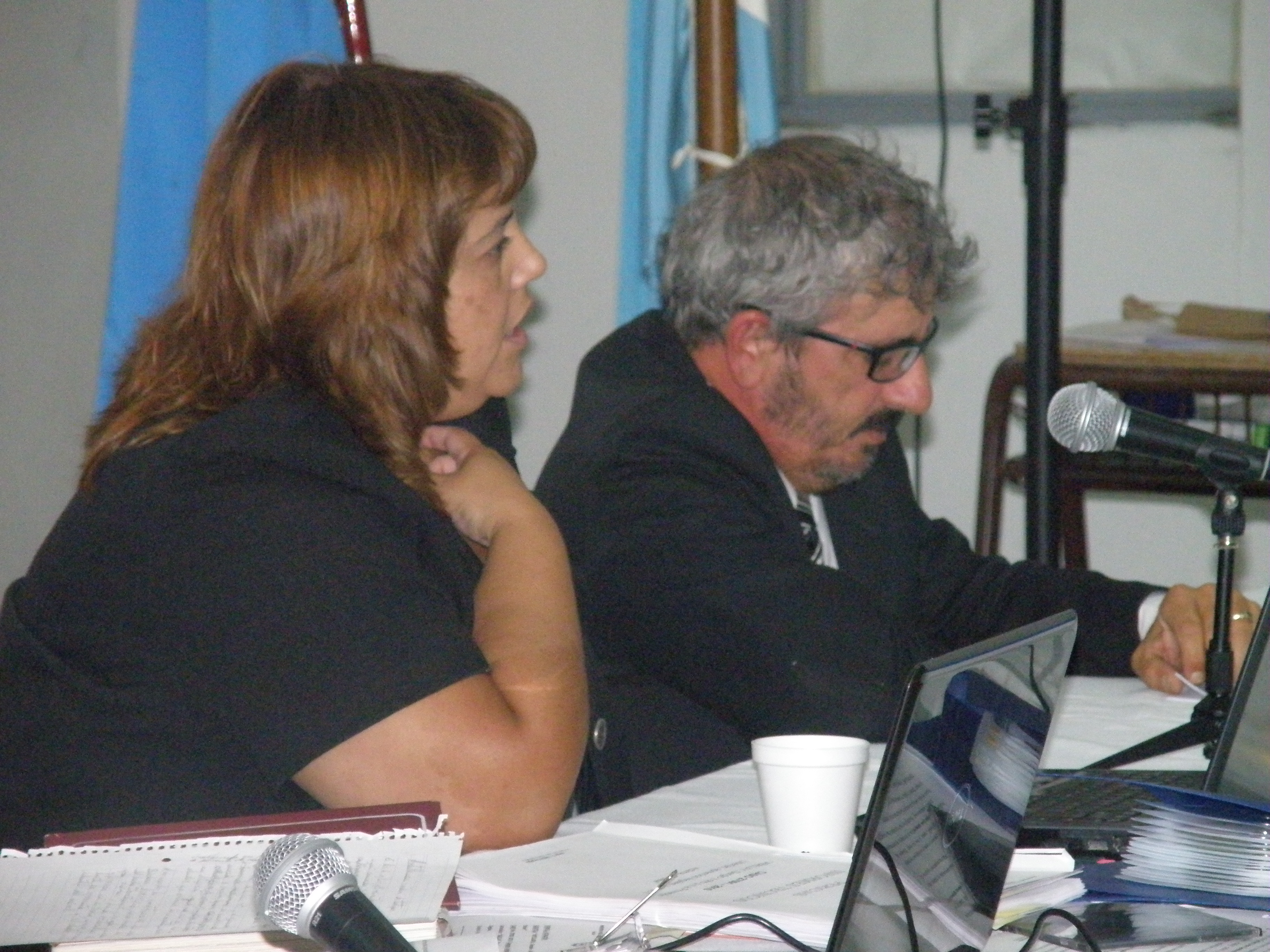 Los Fiscales Mirta Moreno y César Zaratiegui
