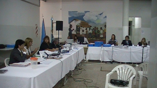 Aspecto del Juicio Oral y Público