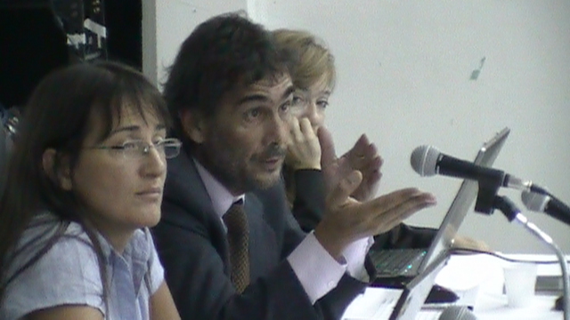 El Tribunal en una de sus intervenciones durante el Juicio