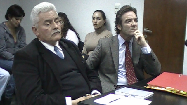 El Fiscal General Arnaldo Maza y el querellante Eduardo Díaz