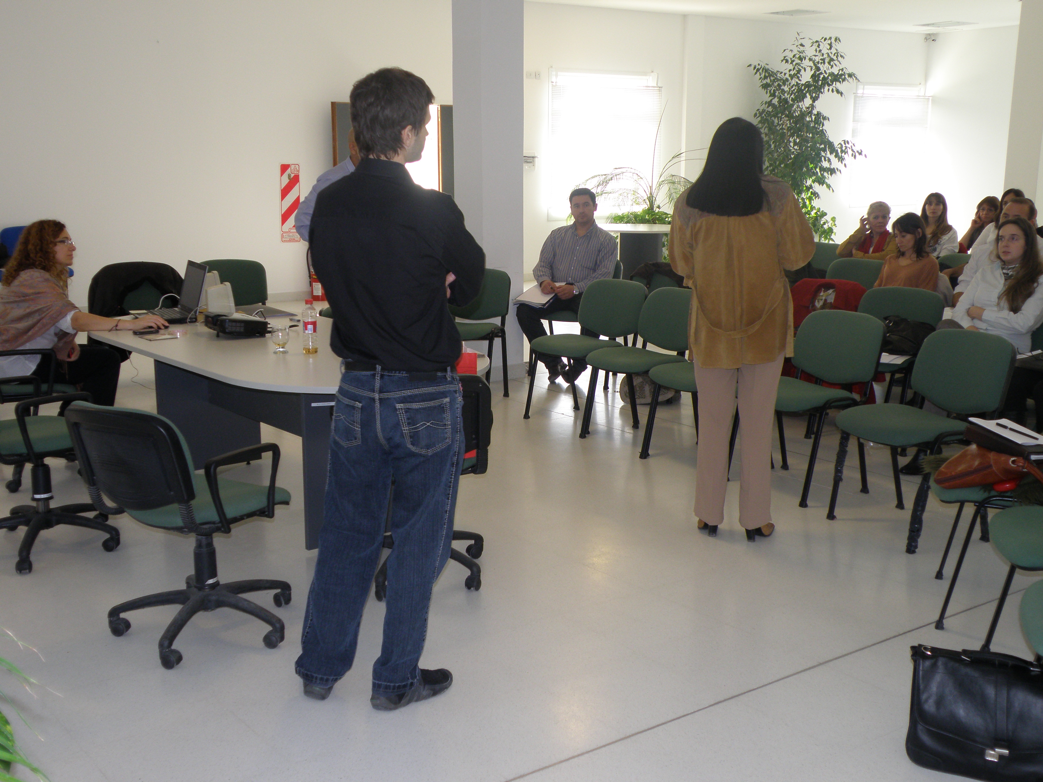 La capacitación en sala de conferencias de Seros