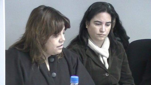 La Fiscal General Mirta Moreno y la funcionaria Claudia Ibáñez