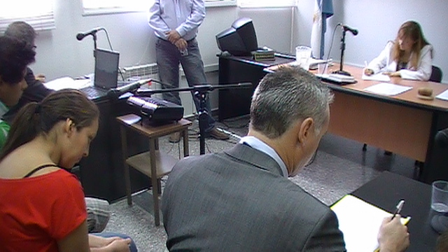 Aspecto general de una de las audiencias desarrolladas durante el proceso