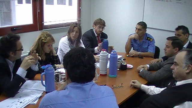 Fiscales reunidos con autoridades policiales y provinciales