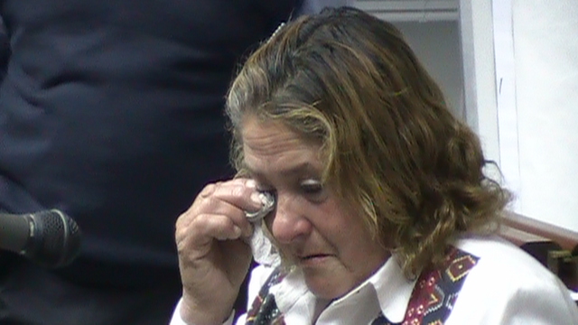 La madre de Yanina Treuquil deponiendo durante el juicio