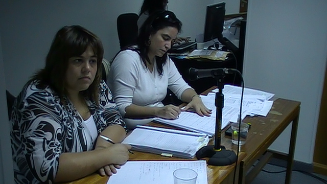 Mirta Moreno, Fiscal General Jefe y Claudia Ibáñez, Funcionaria de Fiscalía