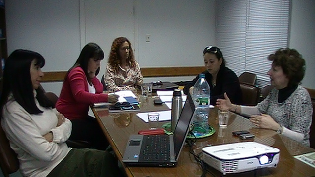 Una vista de la actividad en el savd de Trelew con profesionales ingresantes