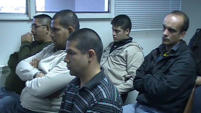 Los imputados, integrantes de la secciona segunda de Trelew