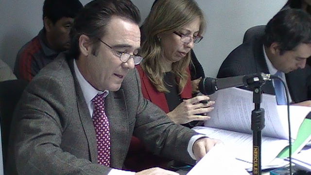 Los Fiscales Arnaldo Maza y María Tolomei
